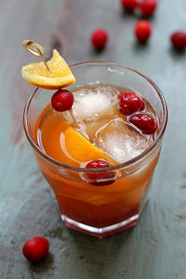 14. Клюквенный коктейль с Бурбоном.