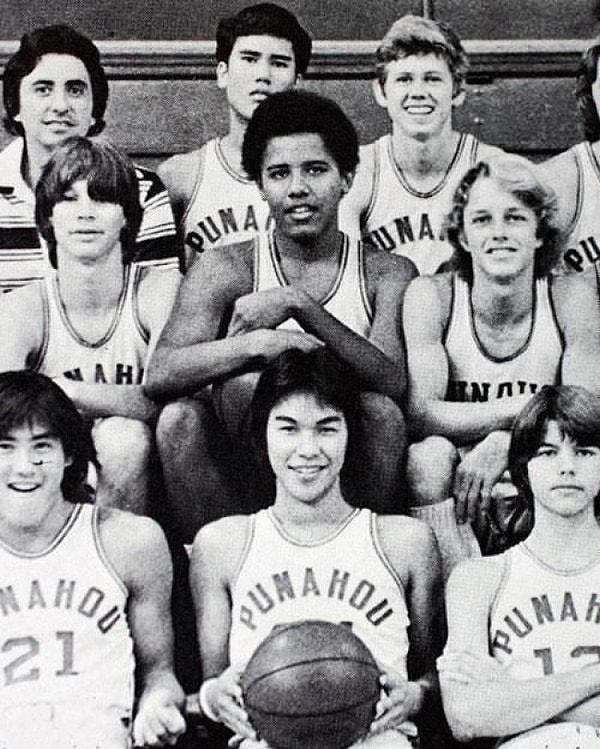 31. Barack Obama lisesinin basketbol takımında