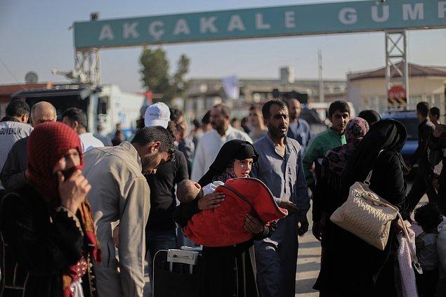 49. 14 Haziran - Saatler İçerisinde Binlerce Suriyeli Tel Abyad'dan Türkiye'ye Sığındı