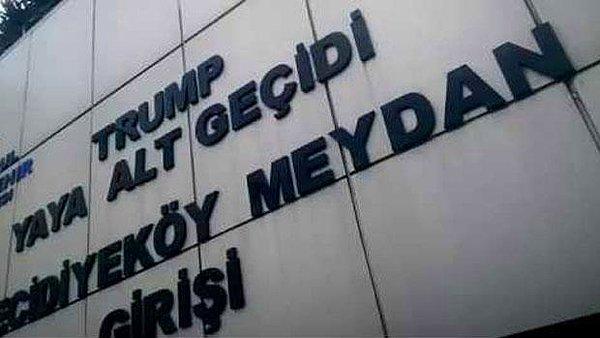 'Tepki olarak kaldırılmasını ve alt geçit isminin Mecidiyeköy Yaya Alt Geçidi olarak değiştirilmesini talep etmekteyiz'