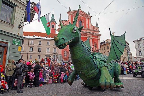 15. Ljubljana Ejderha Karnavalı, Slovenya
