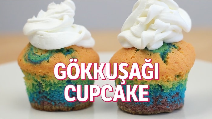 Gününüzü Rengarenk Yapacak Tek Şey: Gökkuşağı Cupcake