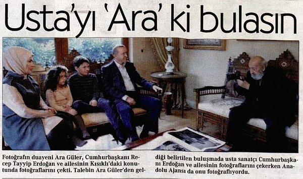 Cumhuriyet gazetesi ertesi gün Güler’i hicvederek haberi birinci sayfasından ‘Usta’yı ‘Ara’ ki bulasın’ başlığıyla duyurmuştu.