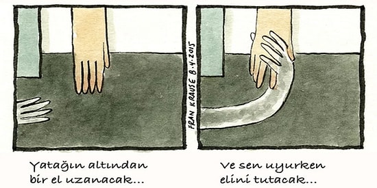 Hepimizin İçinde Derinlerde Yatan Korkularla Yüzleştiren 26 Çizim