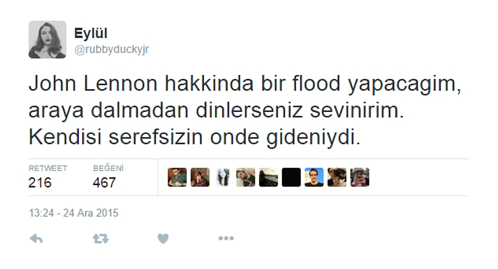 John Lennon'ın Senden Benden Daha Zalım Olduğunu İddia Eden Bu Tweetleri Okumalısınız!