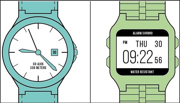 7. Ты предпочитаешь аналоговые часы или электронные?