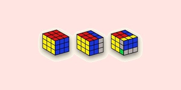 6. Rubik küp ile oynamayı sevenler bu soruyu çok sevecek! Sırada hangi şekil var?