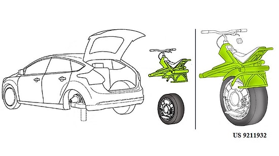 Ford’un Yeni Patenti Otomobil Lastiğini Bisiklete Dönüştürüyor