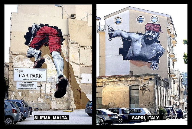 15. Sliema, Malta ve Sapri, İtalya. Sanatçı: MTO
