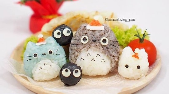 Веселая еда: известные персонажи из рисовых шариков