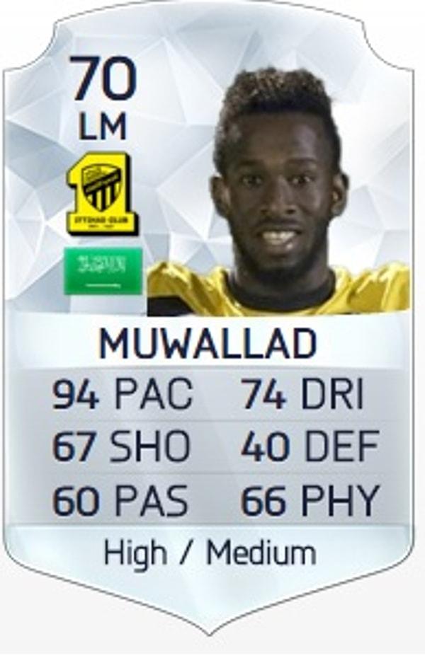 9. Al Muwallad - 74 Pace