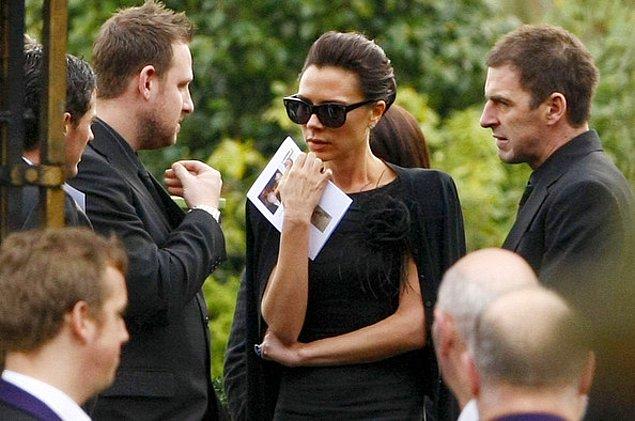 3. Victoria Beckham- Büyük kayınpederinin cenazesi
