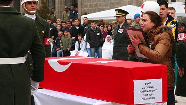 Şehit Ayyıldız'ın cenazesi vasiyeti üzerine Diyarbakır'da toprağa verildi