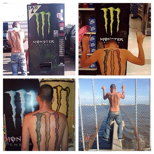 10. Большой фанат энергетиков “Monsters”: