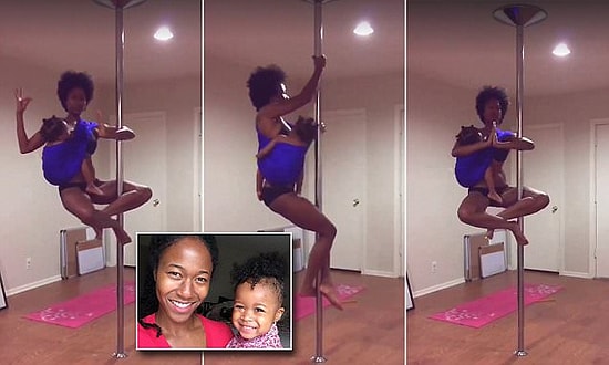 Yetenek Gibi Yetenek: Direk Dansı Yaparken Çocuğunu Emziren Anne