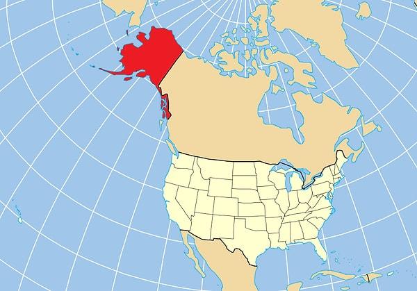 11. Alaska, ABD'nin hem en kuzey, hem en batı, hem de en doğudaki eyaletidir.