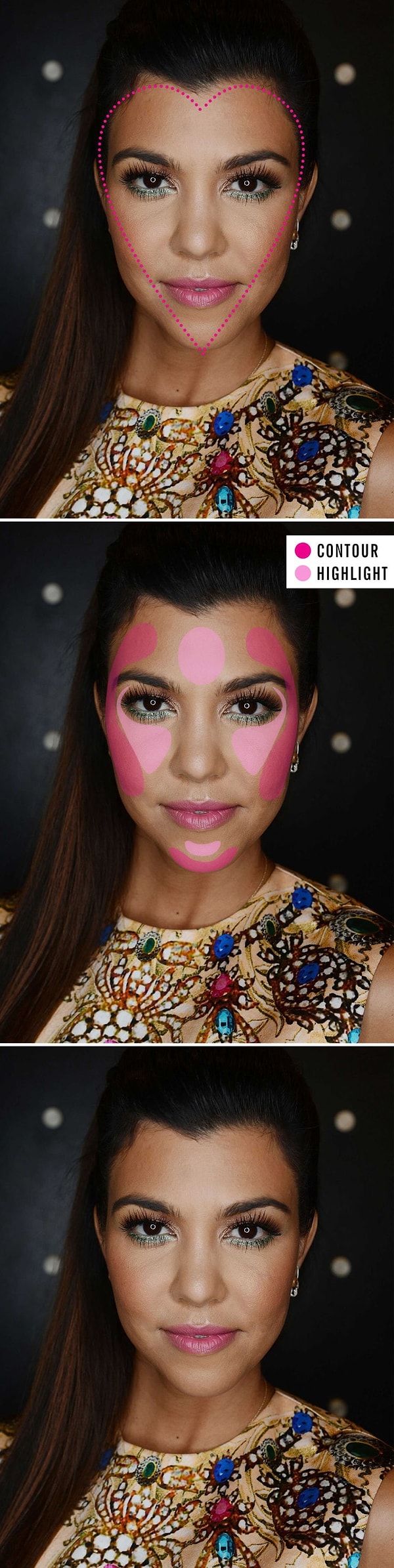 Если формой вашего лица является сердце.