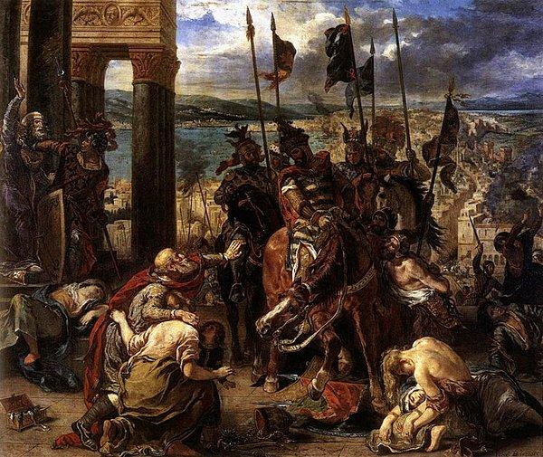 3. Haçlıların Konstantinopolis'e Girişi - Eugene Delacroix (1840)