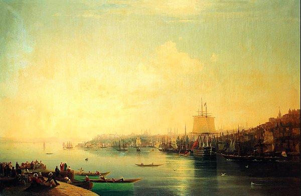 10. İstanbul Manzarası - Ivan Aivazovsky (1849)