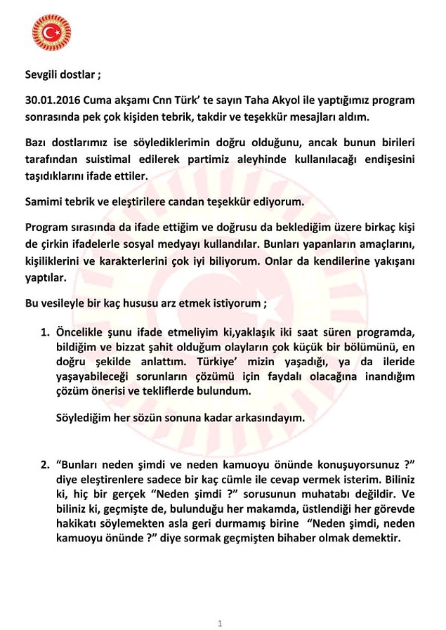 'Bunları yapanların amaçlarını, kişiliklerini ve karakterlerini çok iyi biliyorum'