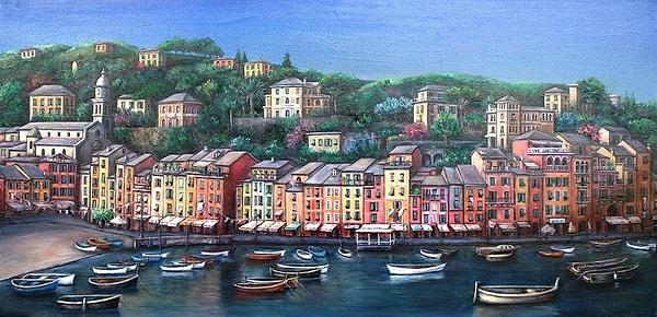6. O şarkılara şiirlere konu olan Portofino, kasabanın küçük limanı çevresinde kümelenmiş ve kıyı çizgisinde rengarenk boyanmış binalar içinde Cinque Terre’nin devamı gibidir.
