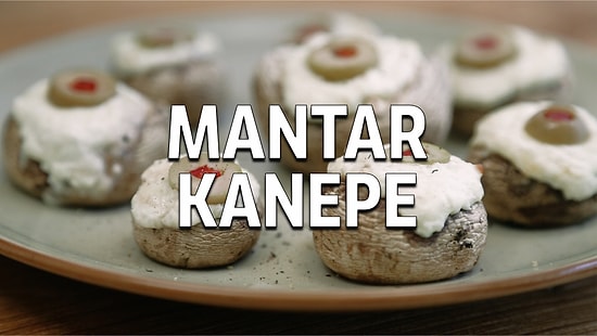 Kaşarlı Mantara Rakip Mini Zeytinli Mantar Kanepe