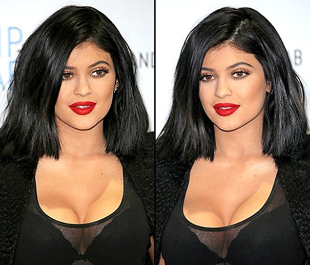 Kardeşi Kylie Jenner'ın yaşadığı bu vücut kontürü faciası ise unutulmaz.