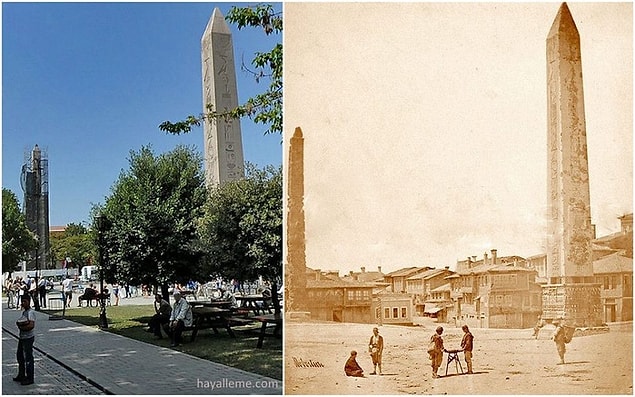 21. 160 yıl önce ve şimdi Sultanahmet.