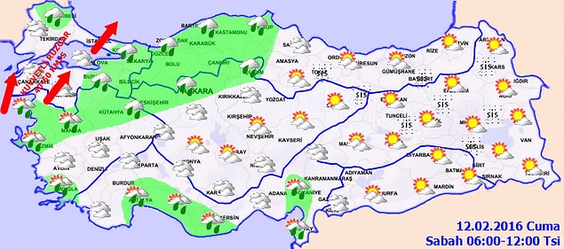 BÖLGELERİMİZDE HAVA