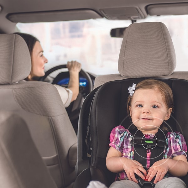 3. Детское автокресло, которое издает различные сигналы на протяжении всего пути. Вы не забудете, что в машине с вами находится ребенок.