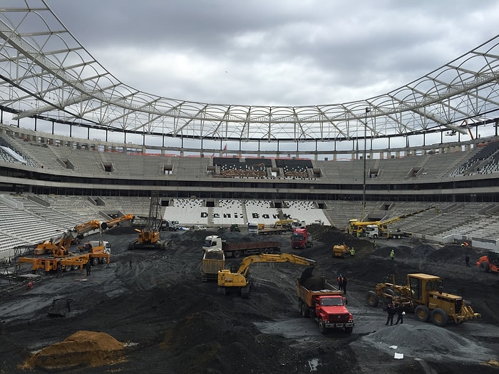 Beşiktaşlıların Sabırsızlıkla Beklediği Vodafone Arena İnşaatından Son Görüntüler