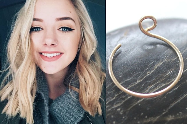 6. Bakın, acısız bir burun piercing'i kullanıcısı nasıl da gülümsüyor!