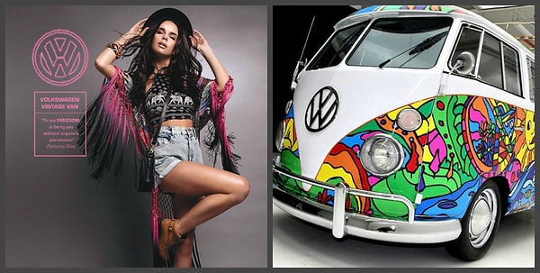 11. Volkswagen Vintage Van от Патиенс Сильвы - девушка-хиппи с фестиваля Коачелла
