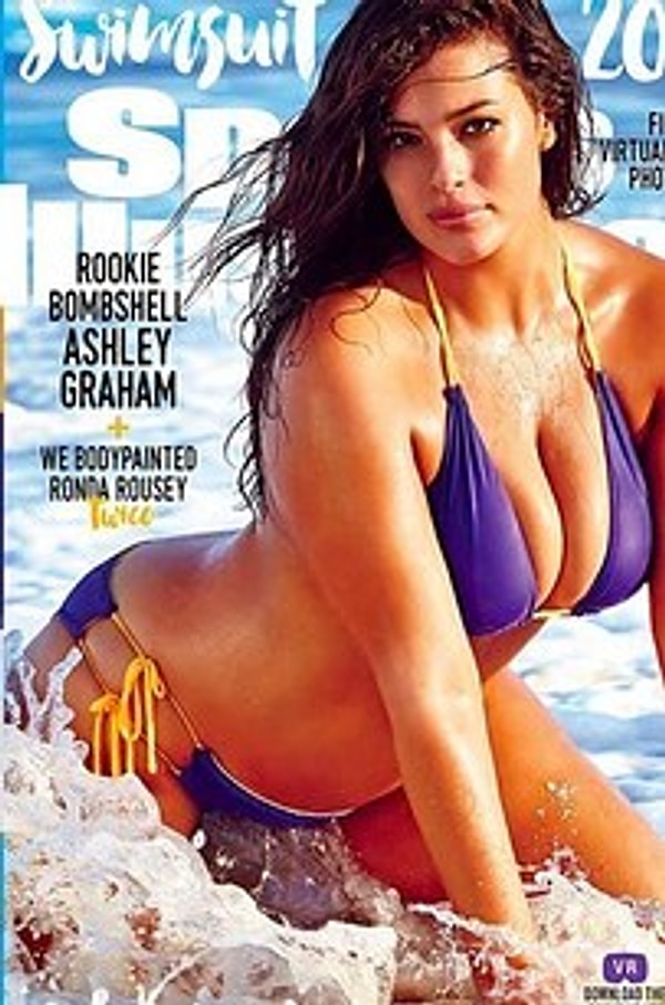 3. Вместе с ней на обложку снялись еще две девушки с разными фигурами.