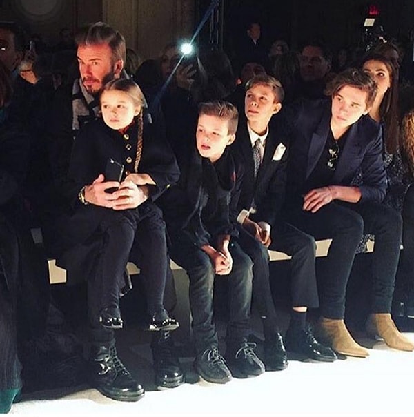 10. Конечно же, вся дружная семья Бекхэмов!