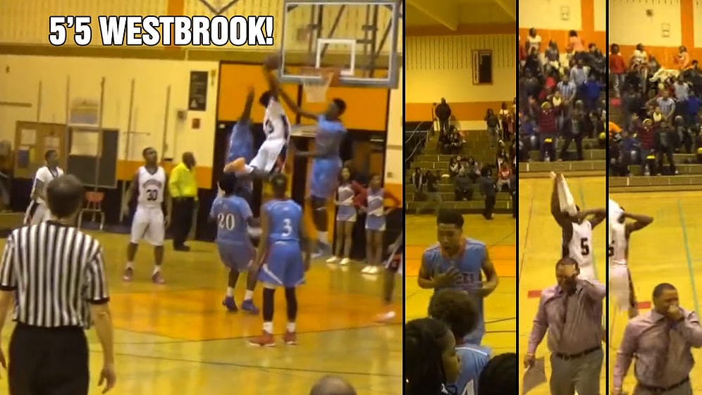 Kısa Boylu Çocuktan Savunma Oyuncularının Rüyasına Musallat Olacak Smaç