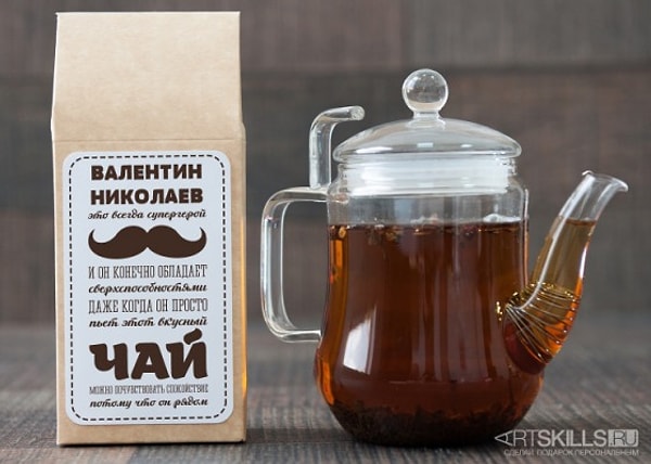 11. Именной чай для настоящих мужчин