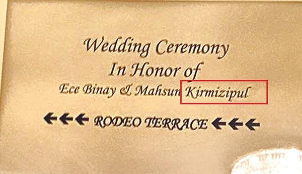 Törene dair en ilginç detay ise, Kırmızıgül'ün soyadının, Amerikan görevli tarafından yanlış yazılmış olmasıydı.