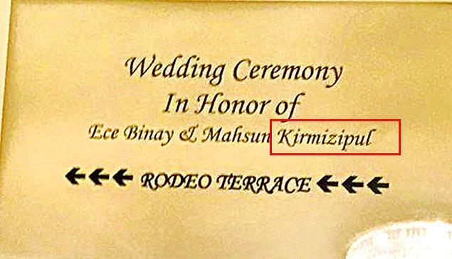 Törene dair en ilginç detay ise, Kırmızıgül'ün soyadının, Amerikan görevli tarafından yanlış yazılmış olmasıydı.