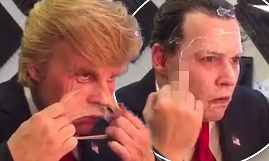Sahne Arkası Görüntüleri: Johnny Depp, Donald Trump Oldu!