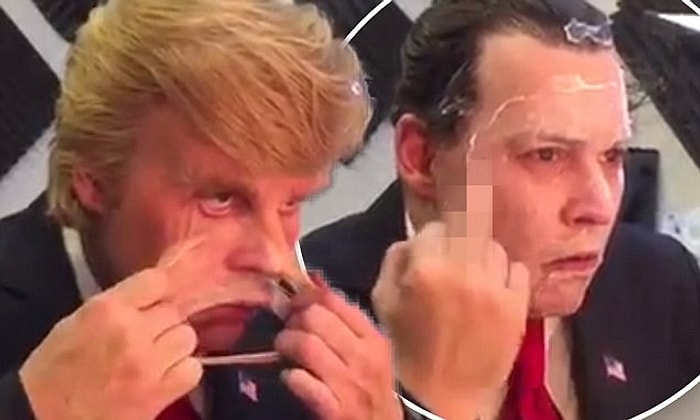 Sahne Arkası Görüntüleri: Johnny Depp, Donald Trump Oldu!