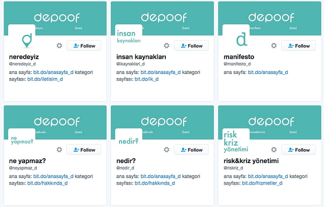Takip ettiklerinde ise aradığınız bütün alt başlıklar mevcut! Sıradan bir web sayfasında konum bilgilerini ilginç sekmeler arasında ararken Depoof bunun için ayrı bir hesaba sahip.