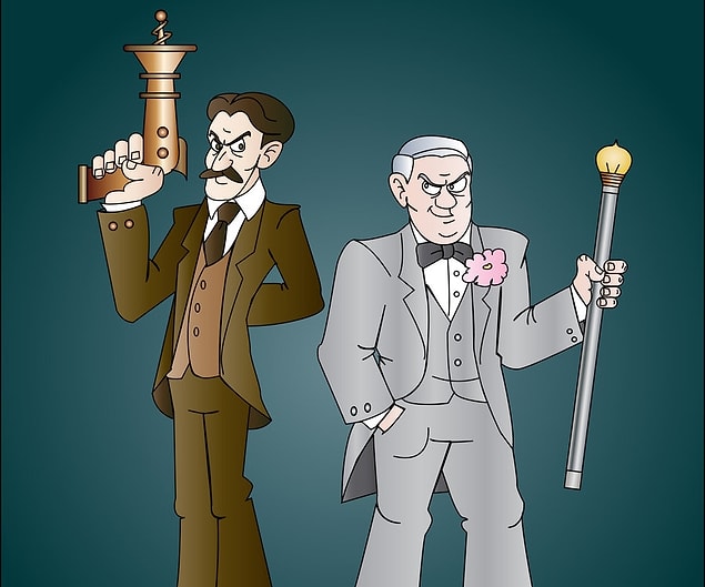 6. Tesla 1 kez dener ve bulur; Edison 1000 kere dener, 1001. denemesinde bulur.