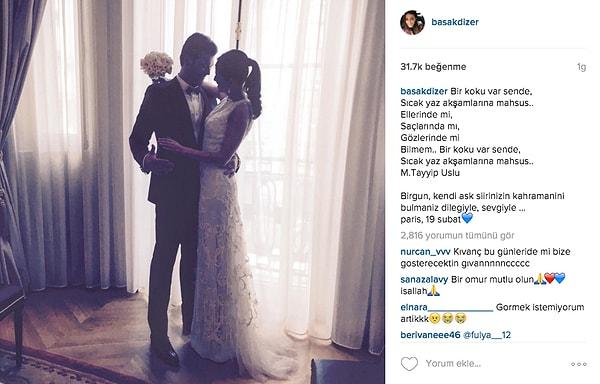 Ardından da Kıvanç'a olan aşkını, bu romantik fotoğraf ve altına iliştirdiği şiirle Instagram hesabından bir kez daha duyurdu.