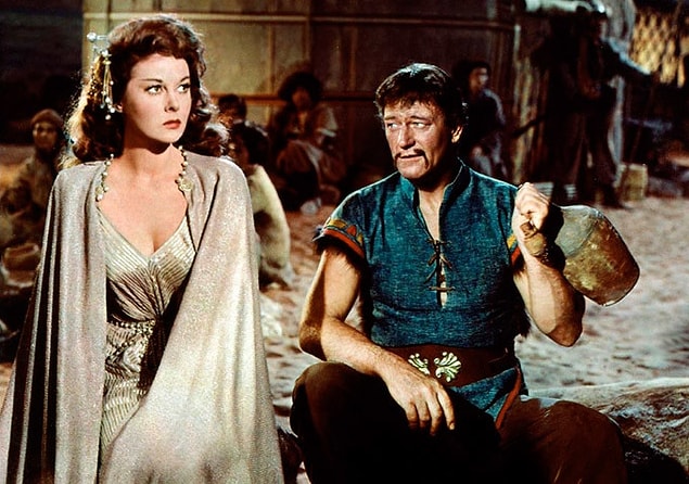 Bir Cengiz Han olarak John Wayne.