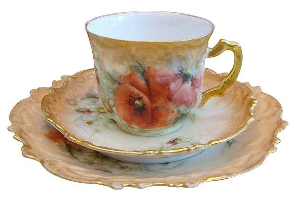 3. Geç 1800 dönemi, antik meşhur "Limoges" kupası, Floransa İtalya.
