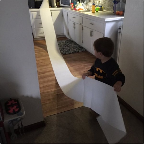 6. Так вот куда деваются бумажные полотенца!