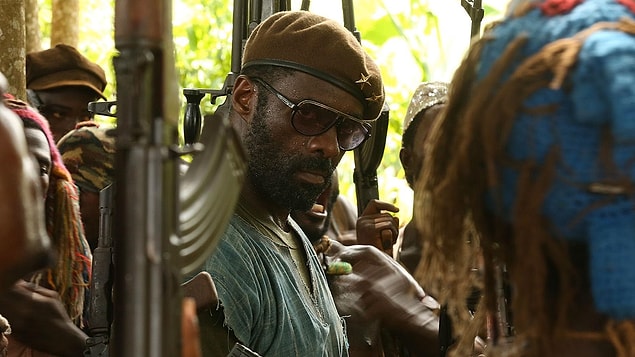 4. "Beasts of No Nation (2015)" filmindeki rolüyle "Idris Elba"