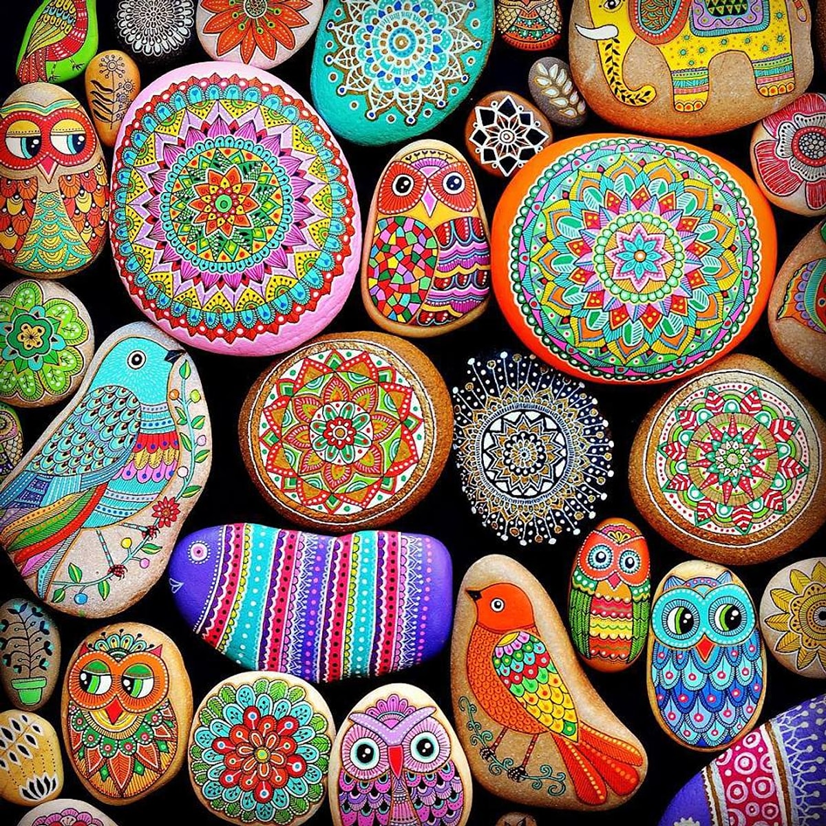 Painting stones. Роспись на камнях Пасхальная тематика. Stone Art.