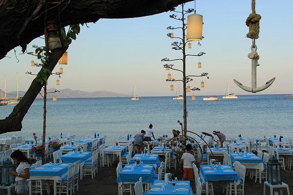 Kumluk'taki balık restoranları romantizmin doruk noktası